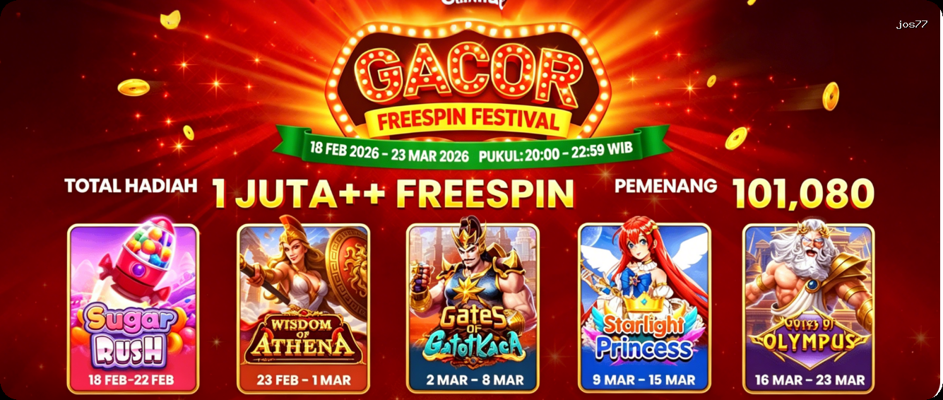 Login jos77 Sekarang Bonus Melimpah